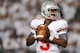 STATE COLLEGE, PA - OCTOBER 27: Quarterback Braxton Miller #5 of the Ohio State Buckeyes looks to pass against the Penn State Nittany Lions in the second quarter at Beaver Stadium on October 27, 2012 in State College, Pennsylvania. (Photo by Patrick Smith/Getty Images)