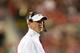 Sep 15, 2012; Madison, WI, USA; Utah State Aggies head coach Gary Andersen looks on during the game against the Wisconsin Badgers at Camp Randall Stadium. Wisconsin defeated Utah State 16-14. Mandatory Credit: Jeff Hanisch-USA TODAY Sports