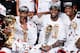 The trio of superstars led by LeBron James will be favorites in 2013-14 to win a third consecutive championship.