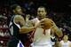 HOUSTON, TX - APRIL 14: Greg Smith #4 of the Houston Rockets battles under the basket with Jason Thompson #34 of the Sacramento Kings at the Toyota Center on April 14, 2013 in Houston, Texas. NOTE TO USER: User expressly acknowledges and agrees that, by downloading and or using this photograph, User is consenting to the terms and conditions of the Getty Images License Agreement. (Photo by Scott Halleran/Getty Images)