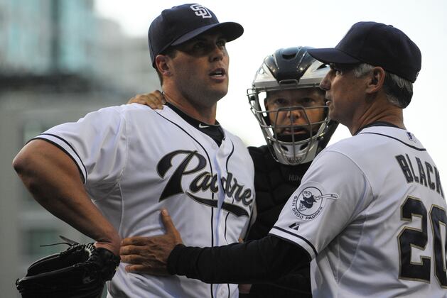 Richard Leaves Game After 2 Pitches