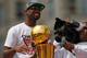 MIAMI, FL - JUNE 25: Dwyane Wade of the Miami Heat looks on during a celebration parade for the 2012 NBA Champion Miami Heat on June 25, 2012 in Miami, Florida. (Photo by Sarah Glenn/Getty Images)