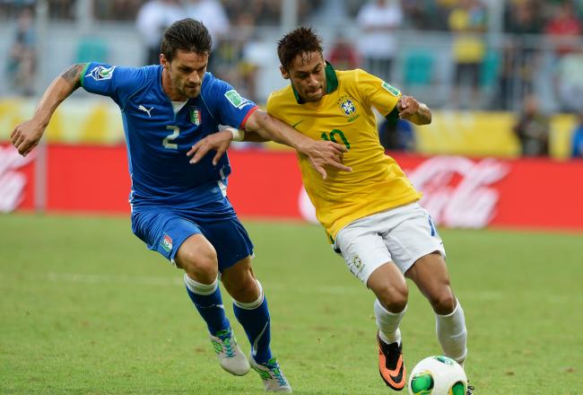 Neymar scored the go-ahead goal in the 55th minute against Italy.