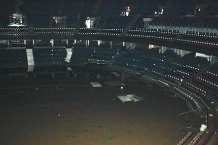 Severe Flood Submerges Parts of Flames' Arena