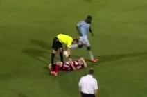 RED CARD: Sapong Sent off