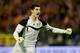 BRUSSELS, BELGIUM - OCTOBER 16: Thibaut Courtois of Belgium celebrates their first goal during the FIFA 2012 World Cup Qualifier match between Belgium and Scotland on October 16, 2012 in Brussels, Belgium. (Photo by Scott Heavey/Getty Images)