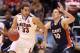 SALT LAKE CITY, UT - MARCH 21: Grant Jerrett #33 of the Arizona Wildcats drives on Trevor Noack #30 of the Belmont Bruins in the second half during the second round of the 2013 NCAA Men's Basketball Tournament at EnergySolutions Arena on March 21, 2013 in Salt Lake City, Utah. (Photo by Streeter Lecka/Getty Images)