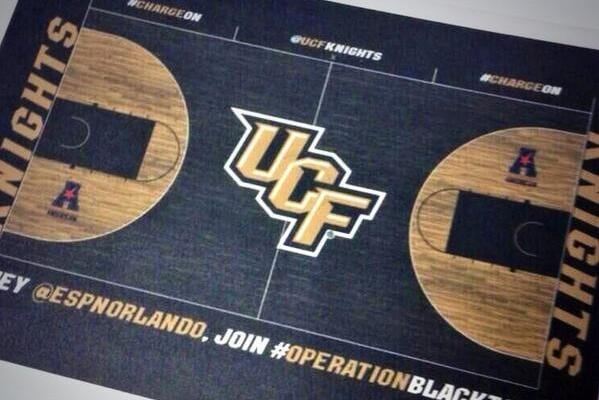 PHOTO: UCF Getting Blacktop-Looking Court