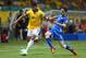SALVADOR, BRAZIL - JUNE 22: Hulk of Brazil competes with Mattia De Sciglio of Italy during the FIFA Confederations Cup Brazil 2013 Group A match between Italy and Brazil at Estadio Octavio Mangabeira (Arena Fonte Nova Salvador) on June 22, 2013 in Salvador, Brazil. (Photo by Clive Mason/Getty Images)