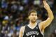 Mar 29, 2013; Denver, CO, USA; Brooklyn Nets center Brook Lopez (11) during the first half against the Denver Nuggets at the Pepsi Center. The Nuggets won 109-87. Mandatory Credit: Chris Humphreys-USA TODAY Sports