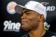RIO DE JANEIRO, BRAZIL - JUNE 12: Anderson Silva speaks during a press conference for UFC 162 at X-Gym on June 12, 2013 in Rio de Janeiro, Brazil. (Photo by Buda Mendes/Getty Images)