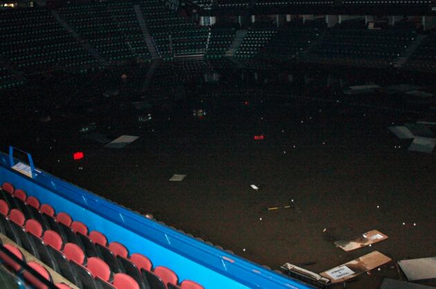 Calgary Flames Arena Flooded