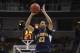 March 23, 2013; San Jose, CA, USA; California Golden Bears guard Allen Crabbe (23) shoots against the Syracuse Orange during the second half of the third round of the NCAA basketball tournament at HP Pavilion. Syracuse defeated California 66-60. Mandatory Credit: Kyle Terada-USA TODAY Sports
