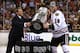 NHL commissioner Gary Bettman presents the Stanley Cup to Blackhawks captain Jonathan Toews.