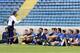 FORTALEZA, BRAZIL - JUNE 24: Italy head coach Italy Cesare Prandelli speaks to players during a training session ahead of their Confederations Cup match against Spain, at Estadio Presidente Vargas on June 24, 2013 in Fortaleza, Brazil. (Photo by Claudio Villa/Getty Images)