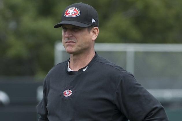 Jim Harbaugh Accustomed to Wearing Bulls-Eye