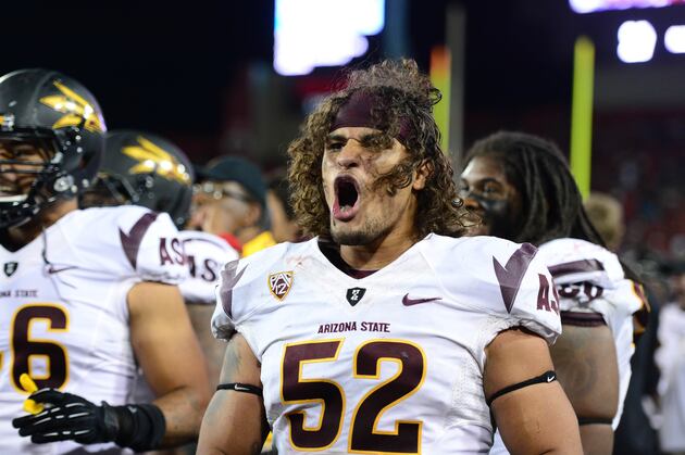 Once Again, LB Carl Bradford Puts on a Show in the ASU Weight Room