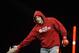 Jan 12, 2013; Oklahoma City, OK, USA; Tim Kennedy enters the ring in his bout with Trevor Smith (not shown) in their Strikeforce MMA Lightweight bout at the Chesapeake Energy Arena. Mandatory Credit: Mark D. Smith-USA TODAY Sports