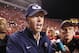 SALT LAKE CITY, UT - SEPTEMBER 15: Head coach of the BYU Cougars Bronco Mendenhall leaves the field after a game against the University of Utah Utes during the second half of an college football game September 15, 2012 at Rice Eccles Stadium in Salt Lake City, Utah. Utah beat BYU 24-21. (Photo by George Frey/Getty Images)