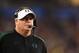 GLENDALE, AZ - JANUARY 03: Head coach Chip Kelly of the Oregon Ducks looks on in the third quarter of the Tostitos Fiesta Bowl against the Kansas State Wildcats at University of Phoenix Stadium on January 3, 2013 in Glendale, Arizona. (Photo by Doug Pensinger/Getty Images)