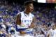 LEXINGTON, KY - DECEMBER 22: Nerlens Noel #3 of the Ketnucky Wildcats celebrates during the game against the Marshall Thundering Herd at Rupp Arena on December 22, 2012 in Lexington, Kentucky. (Photo by Andy Lyons/Getty Images)
