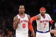 NEW YORK, NY - MAY 6: J.R. Smith #8 of the New York Knicks plays against the Indiana Pacers during Game Two of the Eastern Conference Semifinals of the 2013 NBA Playoffs at Madison Square Garden on May 7, 2013 in New York City. NOTE TO USER: User expressly acknowledges and agrees that, by downloading and/or using this photograph, user is consenting to the terms and conditions of the Getty Images License Agreement. (Photo by Jeff Zelevansky/Getty Images)