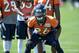 June 11, 2013; Englewood, CO, USA; Denver Broncos defensive back Rahim Moore (26) during mini camp drills at the Broncos training facility. Mandatory Credit: Ron Chenoy-USA TODAY Sports