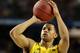ATLANTA, GA - APRIL 08: Trey Burke #3 of the Michigan Wolverines attempts a free throw against the Louisville Cardinals during the 2013 NCAA Men's Final Four Championship at the Georgia Dome on April 8, 2013 in Atlanta, Georgia. (Photo by Andy Lyons/Getty Images)