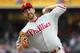 SAN DIEGO, CA - JUNE 24: Cliff Lee #33 of the Philadelphia Phillies pitches during the first inning of a baseball game against the San Diego Padres at Petco Park on June 24, 2013 in San Diego, California. (Photo by Denis Poroy/Getty Images)
