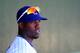 Mar 16, 2013; Phoenix, AZ, USA; Chicago Cubs right fielder Jorge Soler (68) stands in the dugout prior to a spring training game against the Kansas City Royals at HoHoKam stadium. Mandatory Credit: Jennifer Hilderbrand-USA TODAY Sports