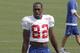 August 22, 2012; East Rutherford, NJ, USA; New York Giants player Rueben Randle (82) during training camp at the Timex Performance Center. Mandatory Credit: Tim Farrell/THE STAR-LEDGER via USA TODAY Sports
