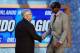 Jun 27, 2013; Brooklyn, NY, USA; Victor Oladipo (Indiana) shakes hands with NBA commissioner David Stern after being selected as the number two overall pick to the Orlando Magic during the 2013 NBA Draft at the Barclays Center. Mandatory Credit: Jerry Lai-USA TODAY Sports