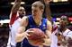 INDIANAPOLIS, IN - MARCH 31: Mason Plumlee #5 of the Duke Blue Devils looks to pass the ball against Chane Behanan #21 and Kevin Ware #5 of the Louisville Cardinals during the Midwest Regional Final round of the 2013 NCAA Men's Basketball Tournament at Lucas Oil Stadium on March 31, 2013 in Indianapolis, Indiana. (Photo by Streeter Lecka/Getty Images)