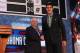 NEW YORK, NY - JUNE 27: Steven Adams (R) from New Zealand and the University of Pittsburgh poses for a photo with NBA Commissioner David Stern after Adams was drafted #12 overall in the first round by the Oklahoma City Thunder during the 2013 NBA Draft at Barclays Center on June 27, 2013 in in the Brooklyn Bourough of New York City. NOTE TO USER: User expressly acknowledges and agrees that, by downloading and/or using this Photograph, user is consenting to the terms and conditions of the Getty Images License Agreement. (Photo by Mike Stobe/Getty Images)