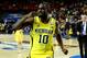 ATLANTA, GA - APRIL 06: Tim Hardaway Jr. #10 of the Michigan Wolverines celebrates the Wolverines 61-56 victory against the Syracuse Orange during the 2013 NCAA Men's Final Four Semifinal at the Georgia Dome on April 6, 2013 in Atlanta, Georgia. (Photo by Streeter Lecka/Getty Images)
