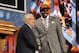 Jun 27, 2013; Brooklyn, NY, USA; Anthony Bennett (UNLV) shakes hands with NBA commissioner David Stern after being selected as the number one overall pick to the Cleveland Cavaliers during the 2013 NBA Draft at the Barclays Center. Mandatory Credit: Joe Camporeale-USA TODAY Sports