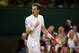 LONDON, ENGLAND - JUNE 28: Andy Murray of Great Britain celebrates a point during his Gentlemen's Singles third round match against Tommy Robredo of Spain on day five of the Wimbledon Lawn Tennis Championships at the All England Lawn Tennis and Croquet Club on June 28, 2013 in London, England. (Photo by Dennis Grombkowski/Getty Images)