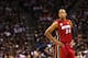 SAN ANTONIO, TX - JUNE 11: Ray Allen #34 of the Miami Heat looks on in the second quarter while taking on the San Antonio Spurs during Game Three of the 2013 NBA Finals at the AT&T Center on June 11, 2013 in San Antonio, Texas. NOTE TO USER: User expressly acknowledges and agrees that, by downloading and or using this photograph, User is consenting to the terms and conditions of the Getty Images License Agreement. (Photo by Mike Ehrmann/Getty Images)