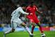 MADRID, SPAIN - FEBRUARY 09: Geoffrey Kondogbia (R) of Sevilla duels for the ball with Raul Albiol of Real Madrid during the la Liga match between Real Madrid CF and Sevilla FC at Estadio Santiago Bernabeu on February 9, 2013 in Madrid, Spain. (Photo by Jasper Juinen/Getty Images)