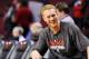 Jan 17, 2012; Chicago, IL, USA; Chicago Bulls power forward Brian Scalabrine (24) before the game against the Phoenix Suns at the United Center. Mandatory Credit: Mike DiNovo-USA TODAY Sports