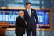 Jun 27, 2013; Brooklyn, NY, USA; Cody Zeller (Indiana) poses for a photo with NBA commissioner David Stern after being selected as the number four overall pick to the Charlotte Bobcats during the 2013 NBA Draft at the Barclays Center. Mandatory Credit: Jerry Lai-USA TODAY Sports