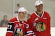 NEWARK, NJ - JUNE 29: (L-R) Jonathan Drouin and Seth Jones skate with players from the Hockey in Newark youth program and the New Jersey Rockets at the AmeriHealth Pavilion inside the Prudential Center on June 29, 2013 in Newark, New Jersey. (Photo by Bruce Bennett/Getty Images)
Seth Jones;Nathan MacKinnon;Jonathan Drouin;Darnell Nurse
