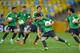 RIO DE JANEIRO, BRAZIL - JUNE 29: Oscar of Brazil (C) warms up with team mates during a training session, ahead of their FIFA Confederations Cup Brazil 2013 Final match against Spain, at the Maracana Stadium on June 29, 2013 in Rio de Janeiro, Brazil. (Photo by Laurence Griffiths/Getty Images)