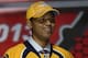 NEWARK, NJ - JUNE 30: Seth Jones poses with his jersey after being selected number four over all in the first round by the Nashville Predators during the 2013 NHL Draft at the Prudential Center on June 30, 2013 in Newark, New Jersey. (Photo by Bruce Bennett/Getty Images)