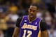 DALLAS, TX - FEBRUARY 24: Dwight Howard #12 of the Los Angeles Lakers at American Airlines Center on February 24, 2013 in Dallas, Texas. NOTE TO USER: User expressly acknowledges and agrees that, by downloading and or using this photograph, User is consenting to the terms and conditions of the Getty Images License Agreement. (Photo by Ronald Martinez/Getty Images)