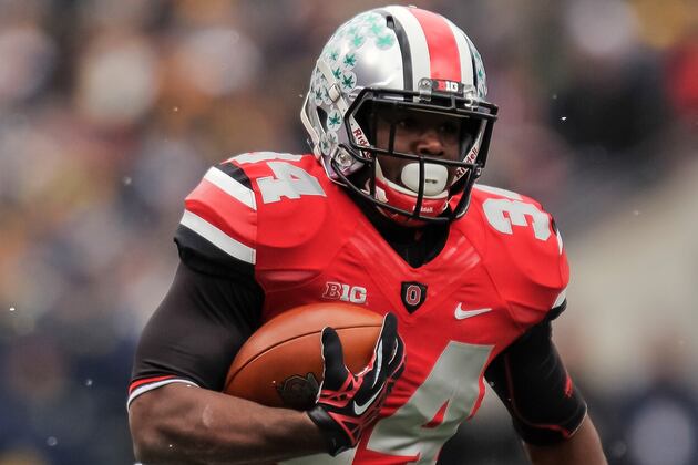 Hyde Out to Be 1st RB to Hit 1,000 Yards for Meyer