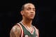 NEW YORK, NY - FEBRUARY 19: Monta Ellis #11 of the Milwaukee Bucks plays against the Brooklyn Nets at the Barclays Center on February 19, 2013 in New York City. NOTE TO USER: User expressly acknowledges and agrees that, by downloading and/or using this photograph, user is consenting to the terms and conditions of the Getty Images License Agreement. The Nets defeated the Bucks 113-111 in overtime. (Photo by Bruce Bennett/Getty Images)