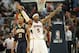 Apr 29, 2013; Atlanta, GA, USA; Atlanta Hawks forward Josh Smith (5) reacts after he scored late in game four of the first round of the 2013 NBA playoffs at Philips Arena. Mandatory Credit: Marvin Gentry-USA TODAY Sports