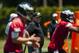 Jun 4, 2013; Philadelphia, PA, USA; Philadelphia Eagles head coach Chip Kelly watches as quarterbacks Nick Foles (9) and Dennis Dixon (3) drop back to pass during minicamp at the NovaCare Complex. Mandatory Credit: Howard Smith-USA TODAY Sports