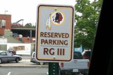 RG III Loses His Preferred Parking at Arby's